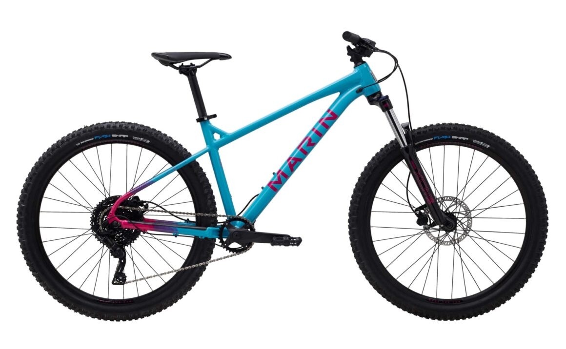 Buy the new Marin San Quentin 1 2023 Teal Pink Trail Bike with free delivery Freeborn Bikes