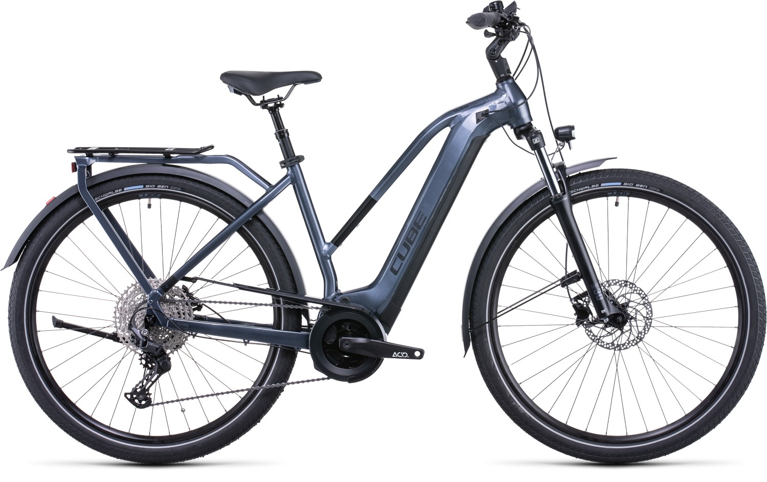 Cube Touring Hybrid Pro 500 2022 Trapeze Grey Black eBike Freeborn Bikes
