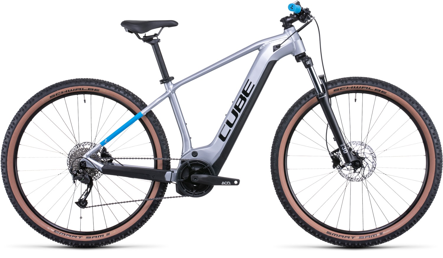 Cube Reaction Hybrid Performance 625 2022 Silver Blue eMTB