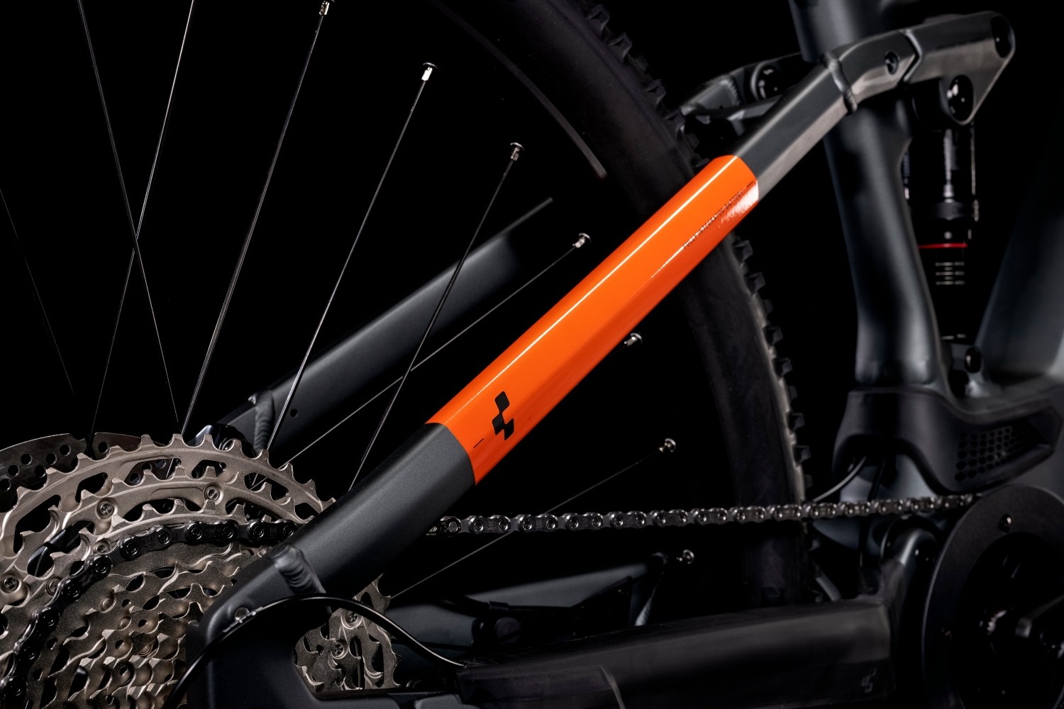 Cube e bike hotsell grey orange
