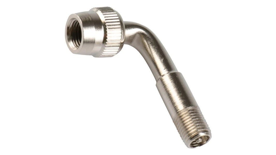 Schrader valve outlet extender