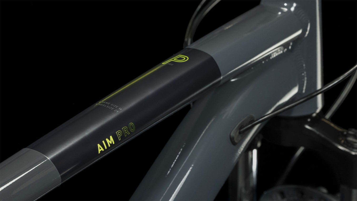 Buy the new Cube Aim Pro 2023 Grey Yellow Mountain Bike with free