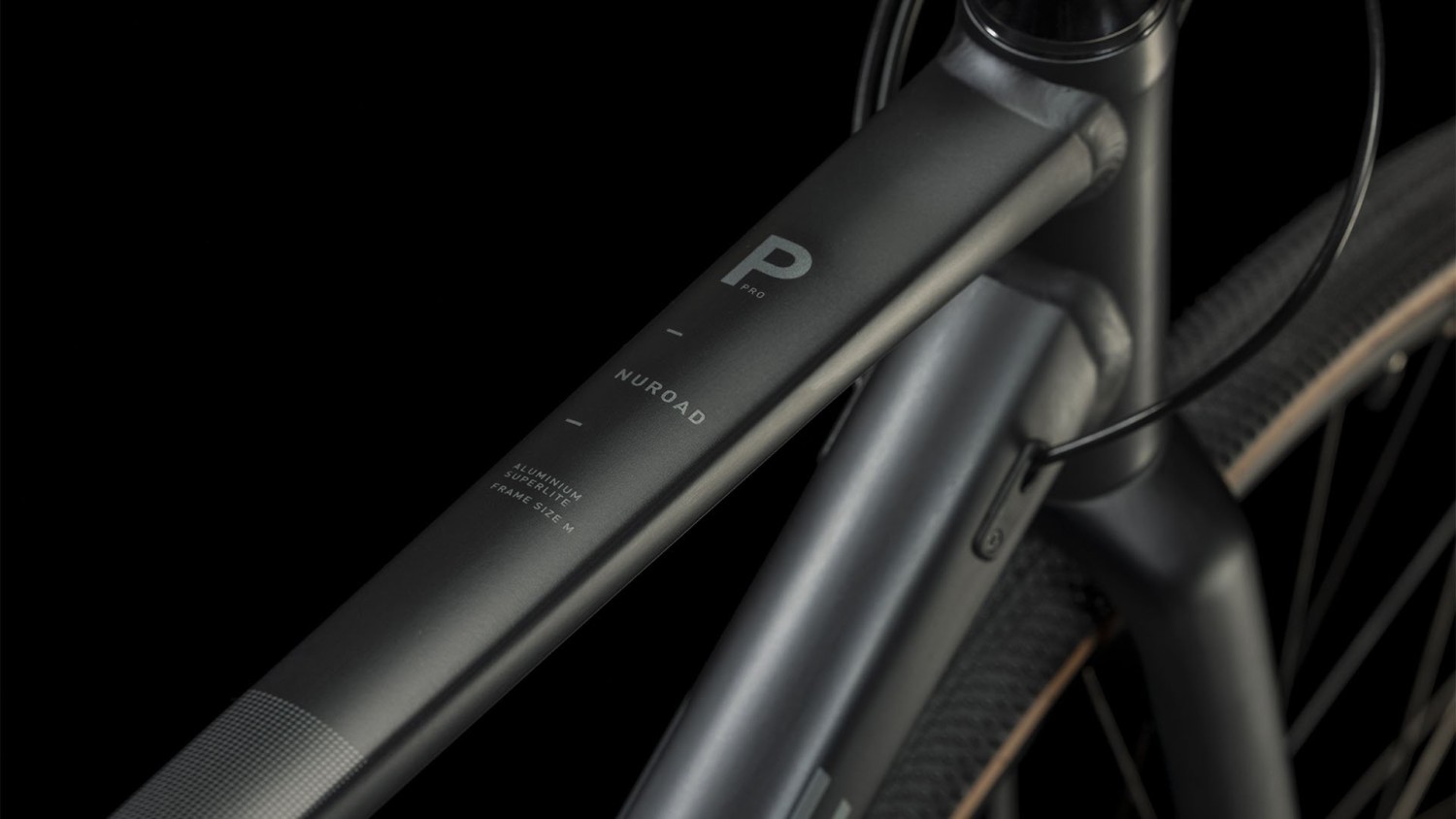 Buy the new Cube Nuroad Pro 2024 Black Grey Gravel Bike with free shipping Freeborn Bikes