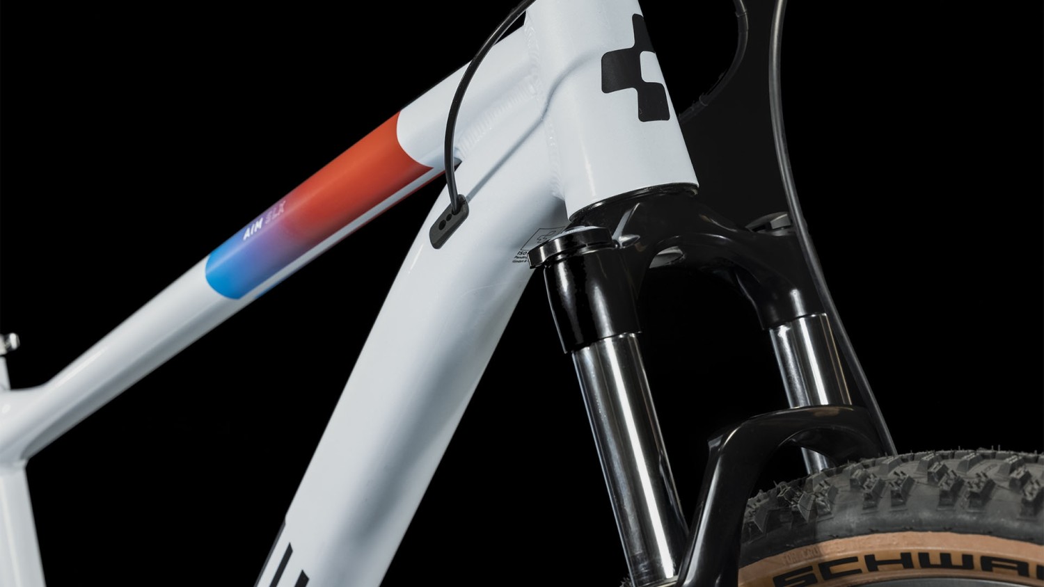 Cube mountain bike white top