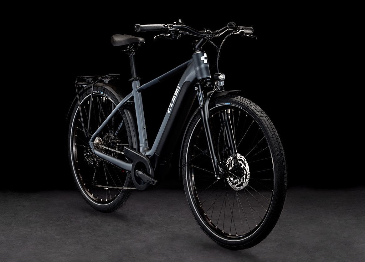 Buy the new Cube Touring Hybrid One 625 2024 Grey White eBike with free shipping Freeborn Bikes