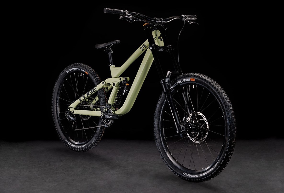 Buy the new Cube Stereo Two15 Race 27.5 2023 Olive Black Downhill