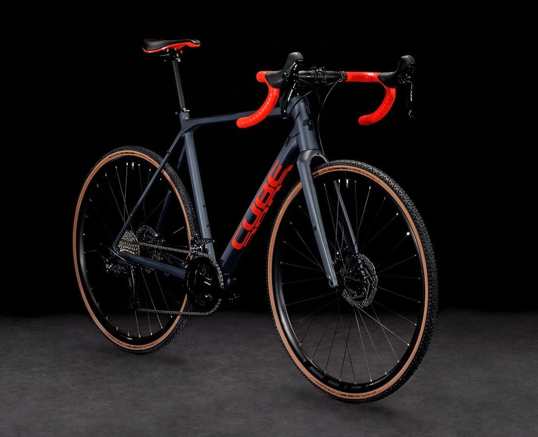 Buy the new Cube Cross Race Pro 2023 Grey Red Cyclocross Bike with free shipping Freeborn Bikes