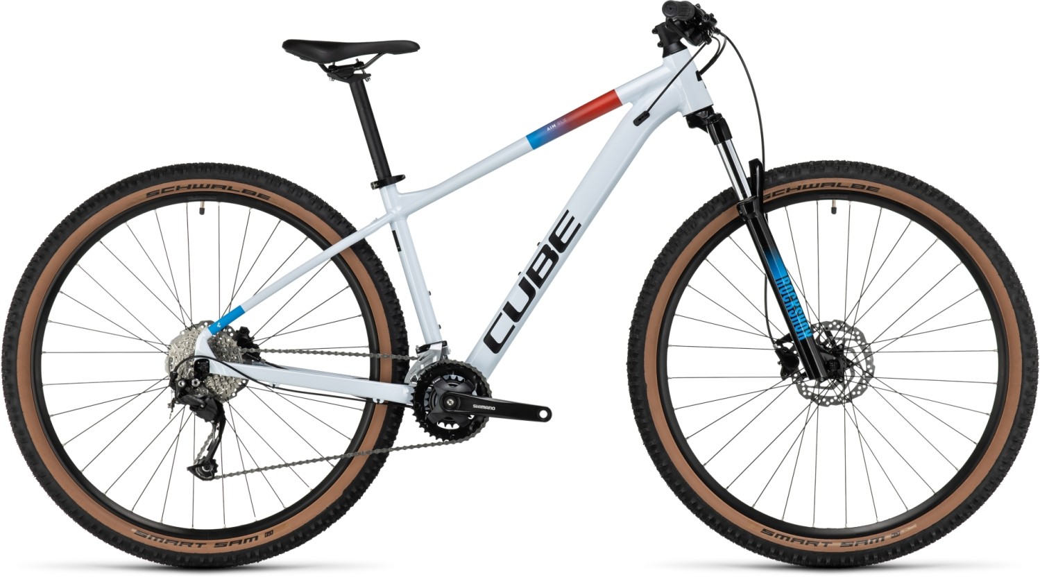 Blue and red bike 2025