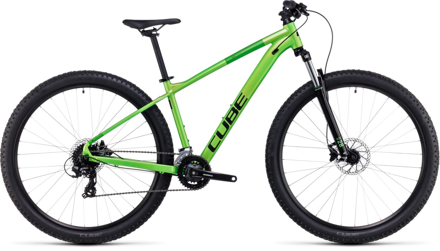 Buy the new Cube Aim 2023 Green Black Mountain Bike with free