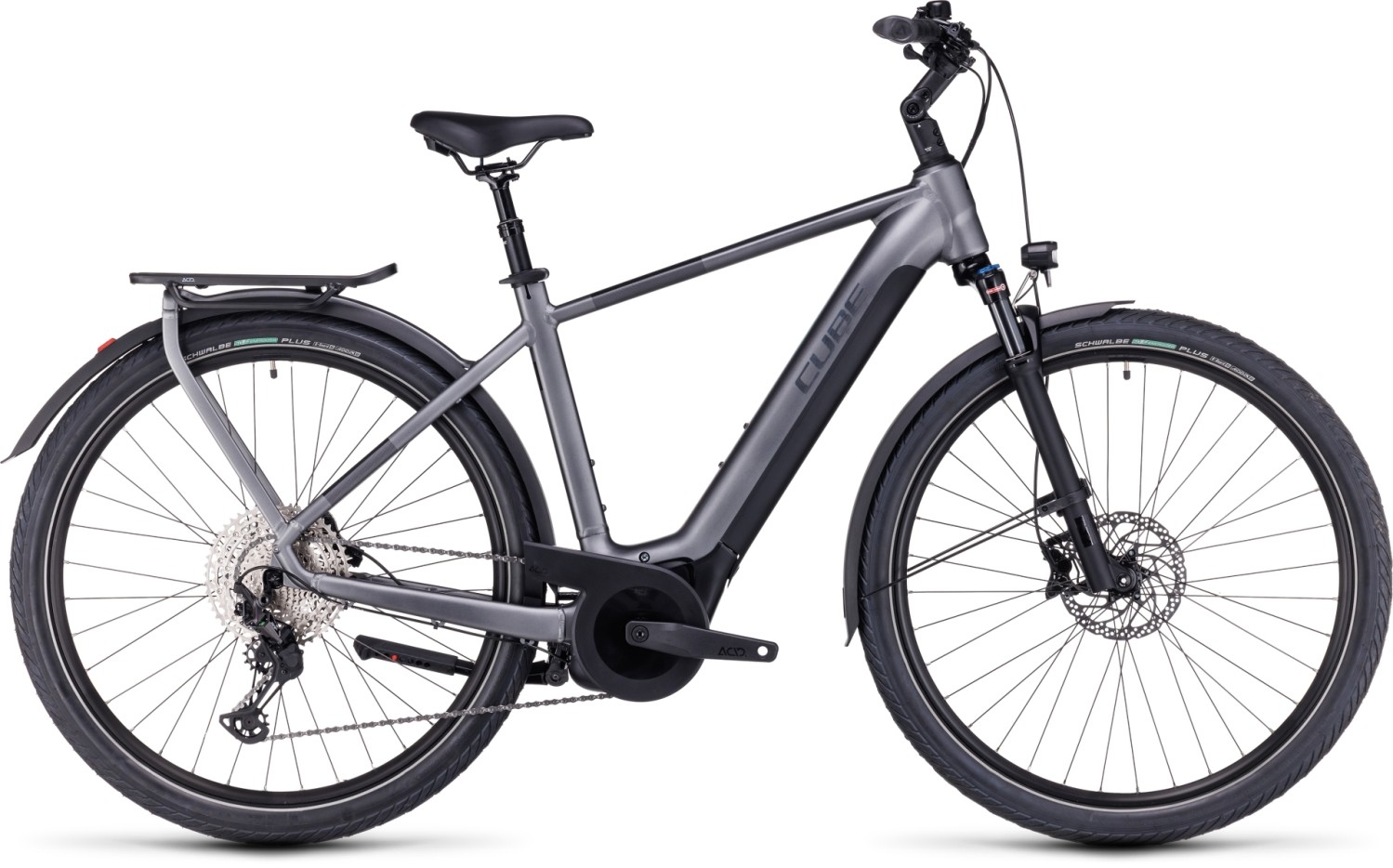 Buy the new Cube Touring Hybrid Exc 625 2023 Grey Metal eBike with