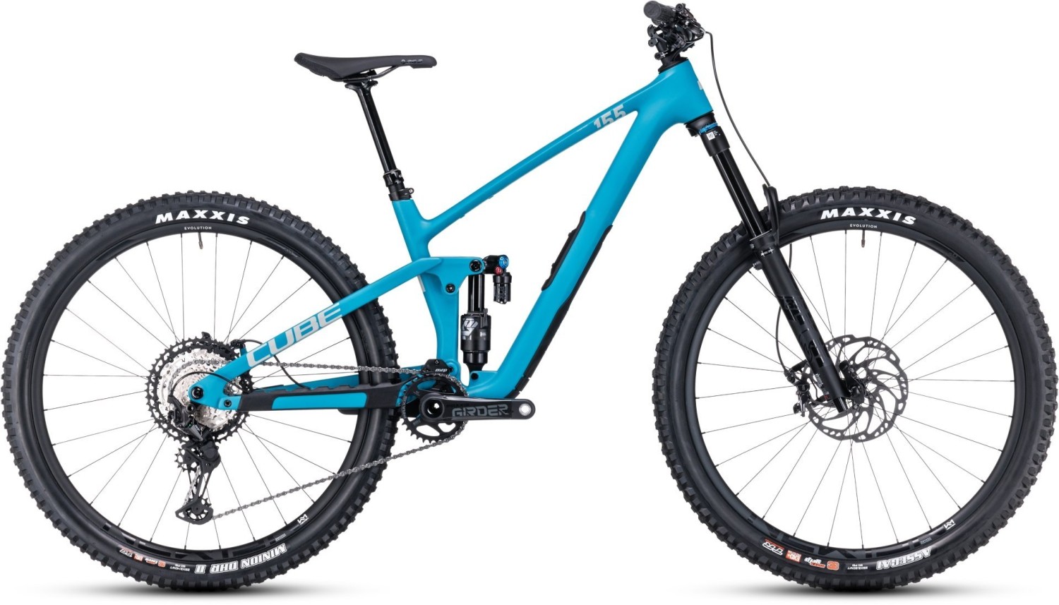 Buy the new Cube Stereo One55 C 62 SLX 2023 Blue Grey eMTB with
