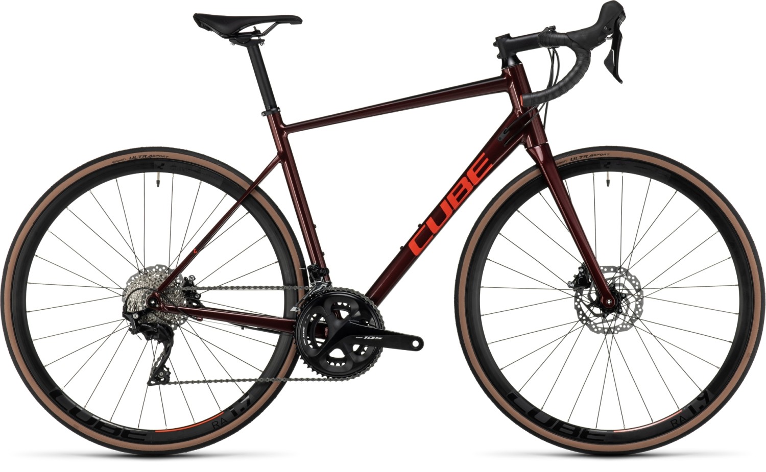 Buy the new Cube Attain SLX 2024 Red Red Road Bike with free shipping Freeborn Bikes