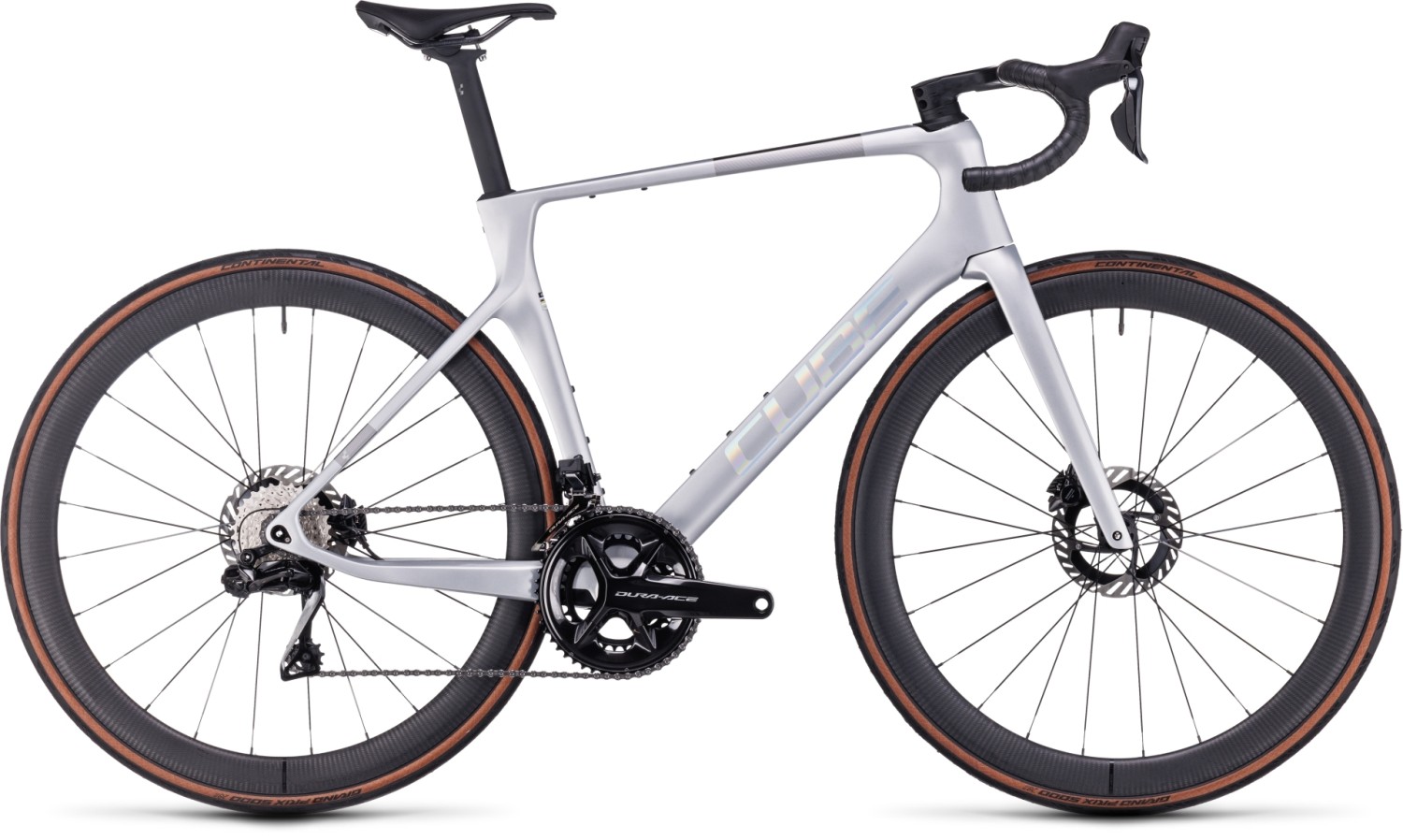 Buy the new Cube Agree C 62 SLT 2024 Silver Black Road Bike with free shipping Freeborn Bikes