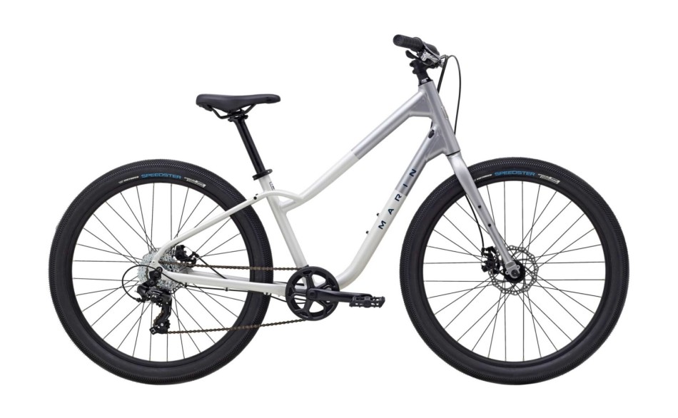 Marin Stinson 1 2024 White/Silver Comfort Bike