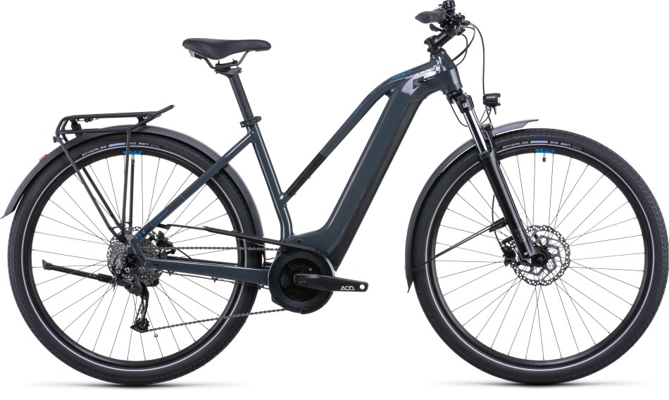 Cube Touring Hybrid One 400 2022 Trapeze Grey/Blue eBike