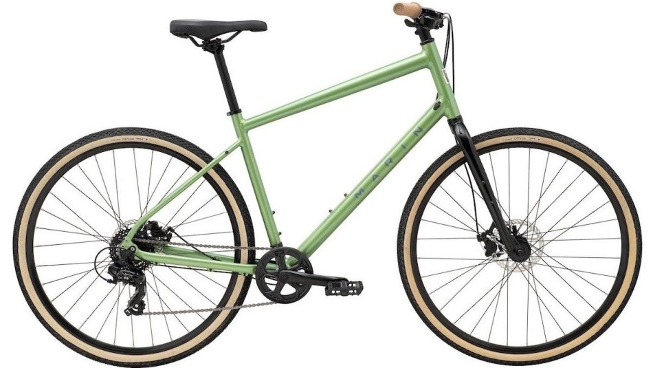 Green hybrid bikes online