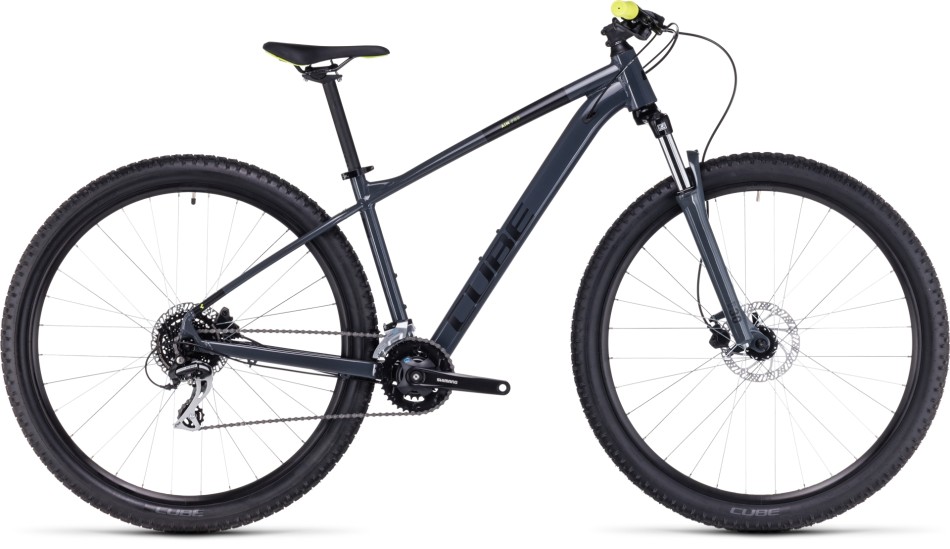 Cube Aim Pro 2023 Grey/Yellow Mountain Bike