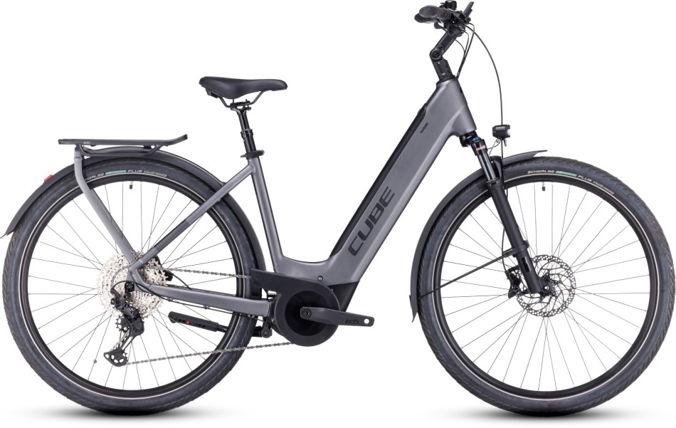Cube Touring Hybrid Exc 625 2023 Easy Entry Grey/Metal eBike