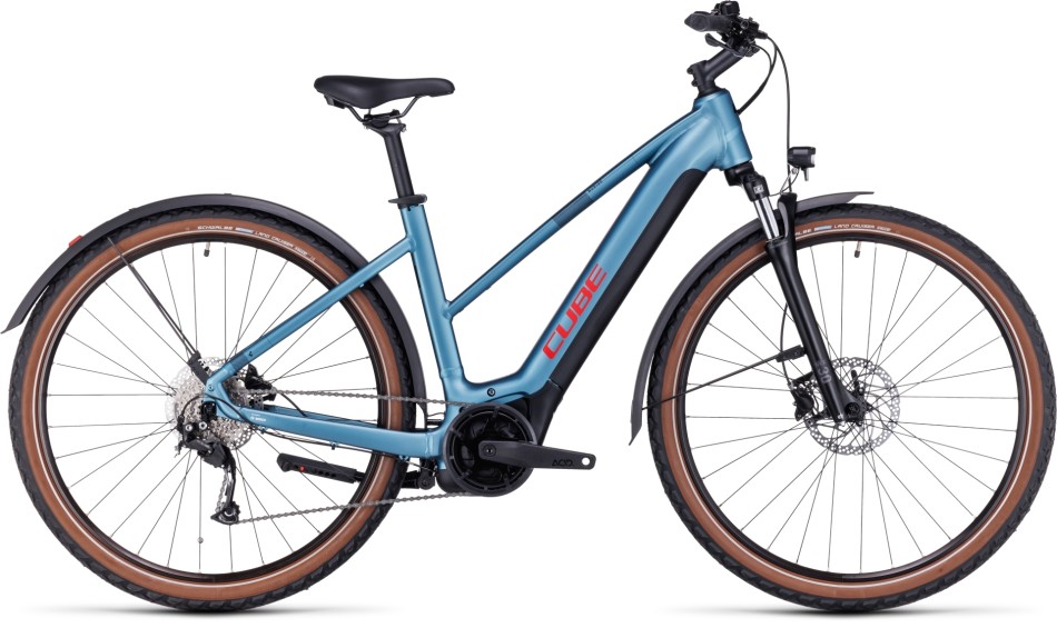 Cube Nuride Hybrid Performance 625 Allroad 2023 Trapeze Blue/Red eBike