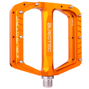 Burgtec Penthouse Flat Mk5 Iron Bro Orange Pedals