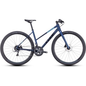 Cube Nulane 2024 Trapeze Blue/Black Hybrid Bike