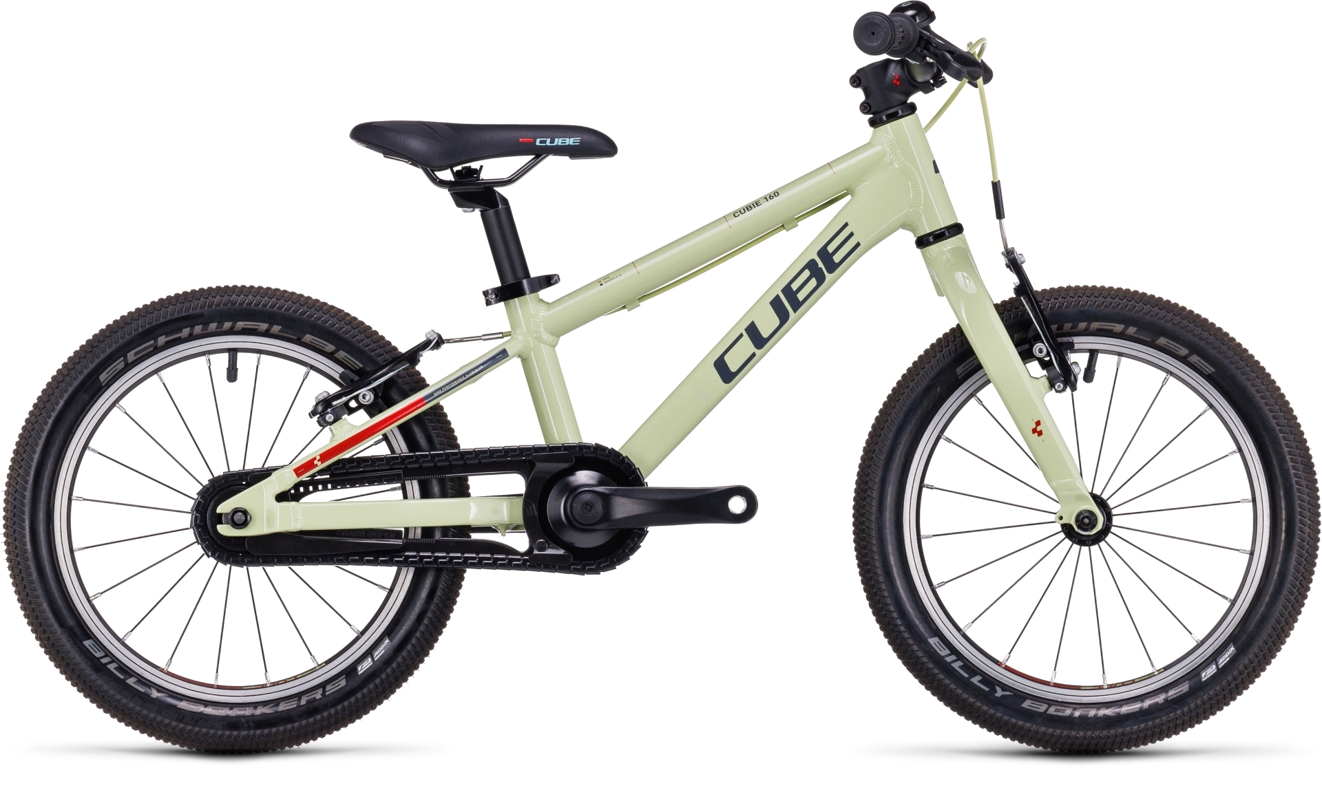 Buy the new Cube Cubie 160 2023 Green Red 16 Kids Bike with free shipping Freeborn Bikes