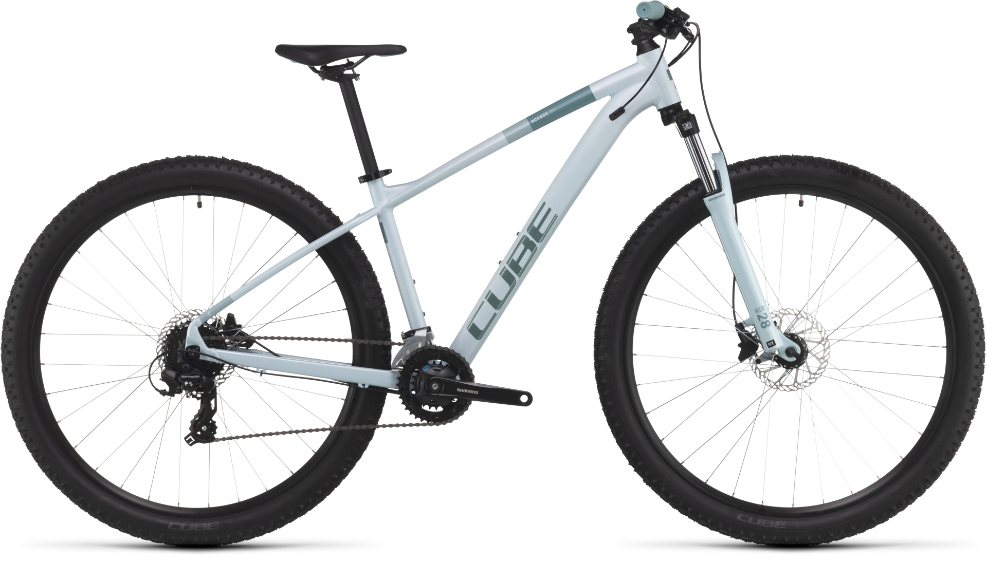 Buy the new Cube Access WS 2023 Green Mint Women s Mountain Bike with free shipping Freeborn Bikes