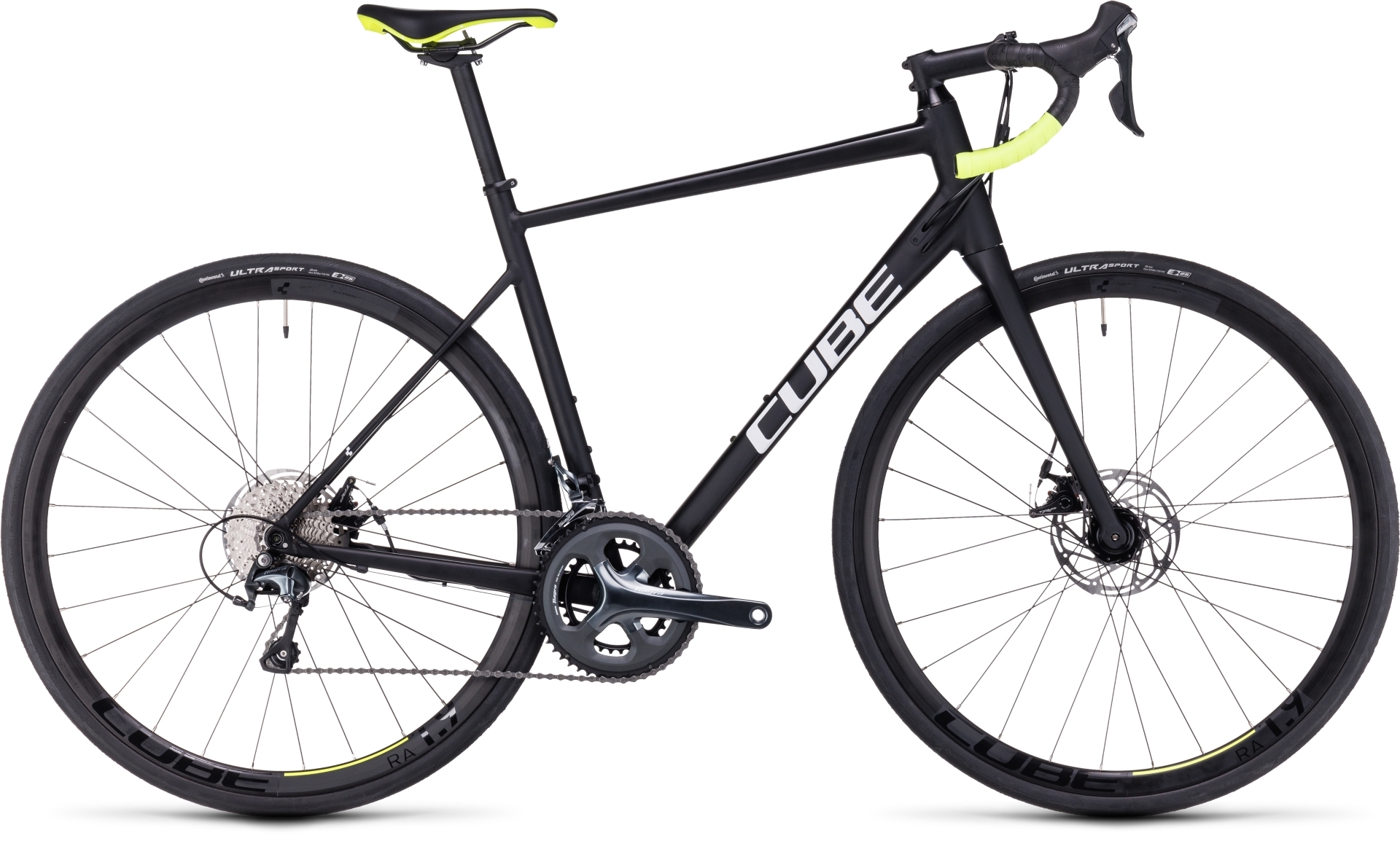 Buy the new Cube Attain Race 2023 Black White Road Bike with